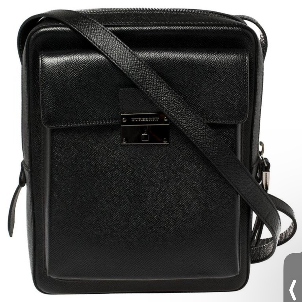 Burberry London Shaldon Leather Messenger Bag